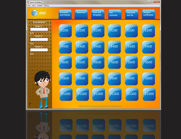 AT&T Jeopardy Review Flash Game